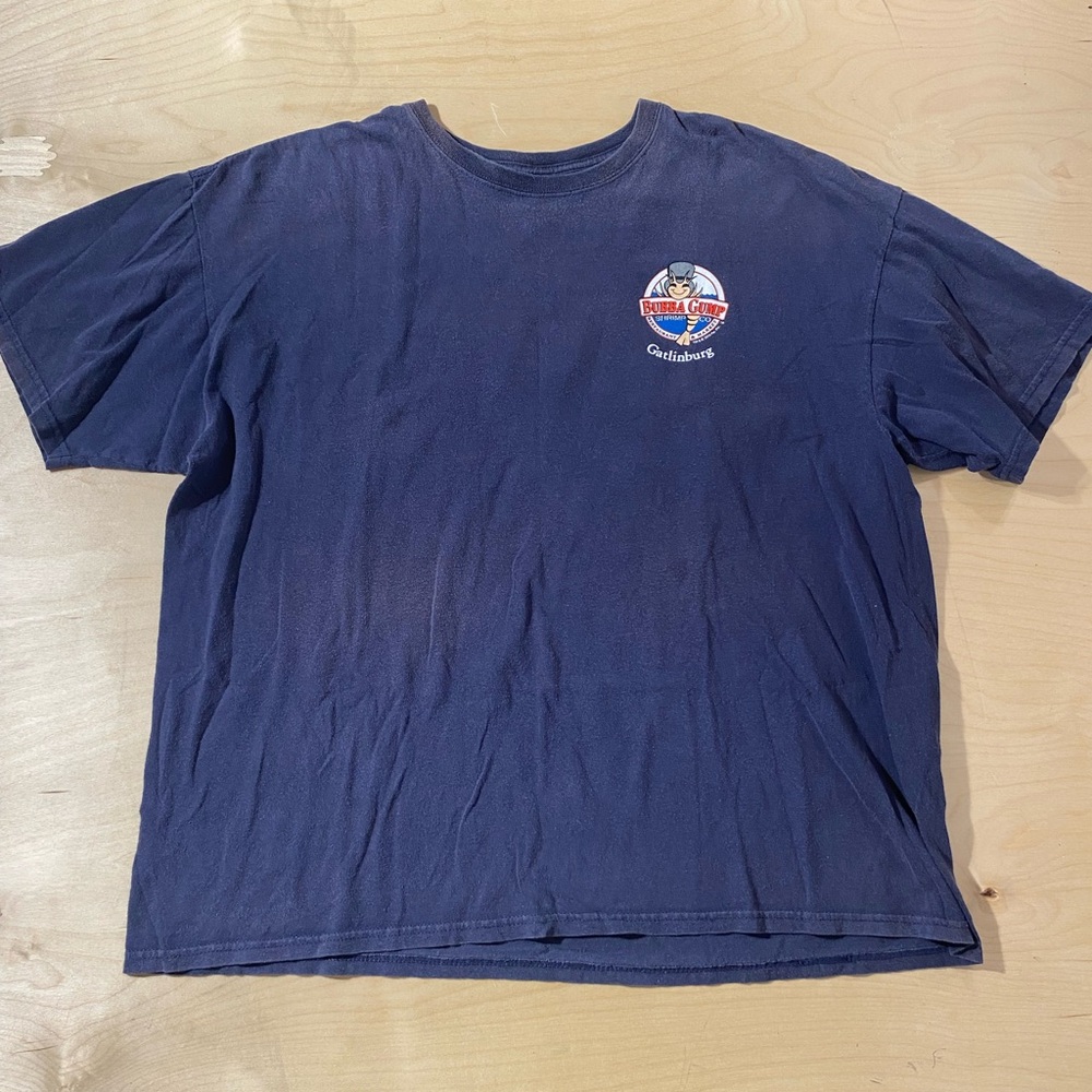 Bubba Gump Men's Navy Graphic Blue T-Shirt XXL (DI)